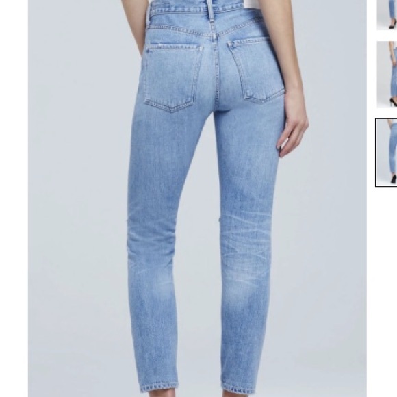 Citizens of Humanity Liya High Rise Classic Fit Jean - light wash, torn - Picture 2 of 7